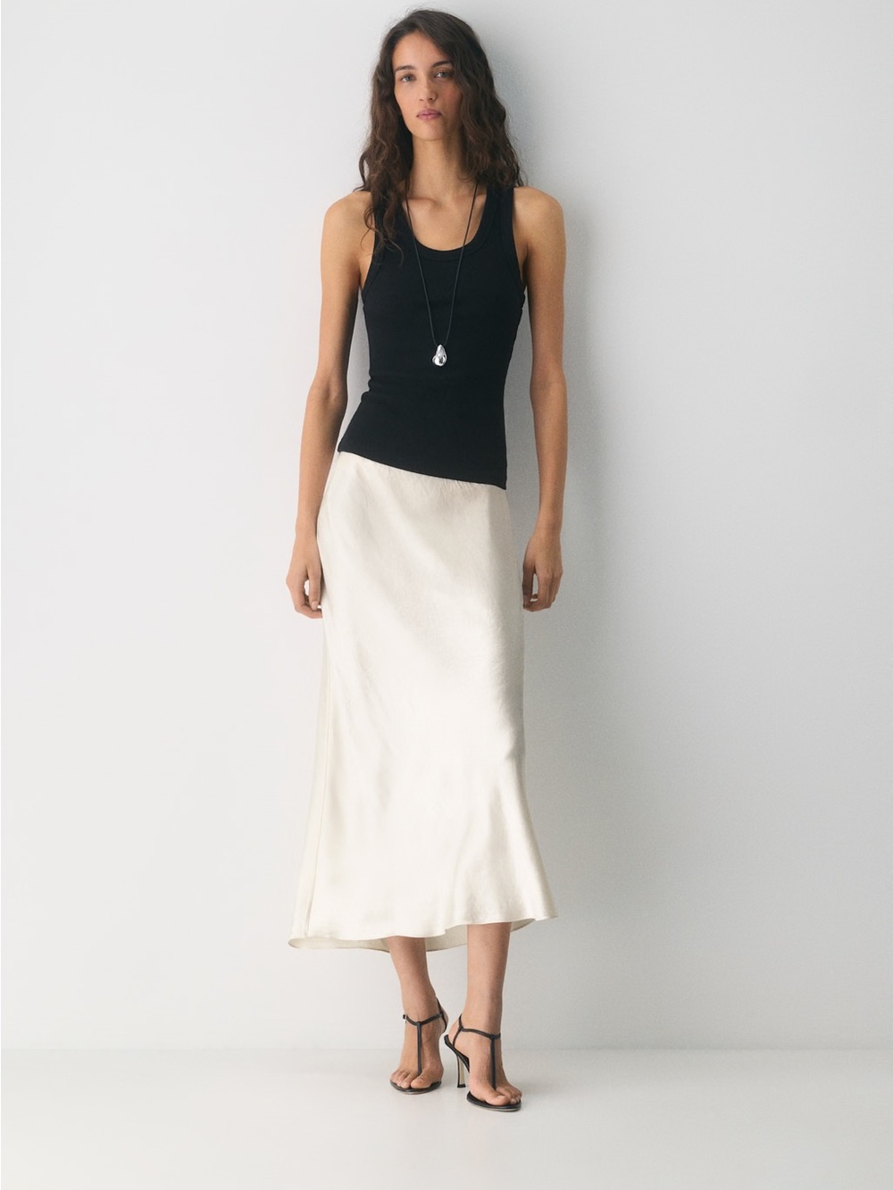 Aritzia Babaton Slip Satin Maxi Skirt